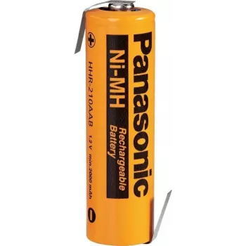 Laetav NiMH aku Panasonic HHR-210AAB3B-1Z, 1,2 V 2000 mAh, Sub-C suurus