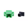 Extralink Adapter SC/APC Single Mode Simplex roheline