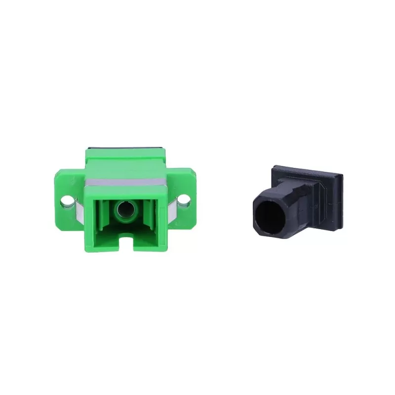 Extralink Adapter SC/APC Single Mode Simplex roheline