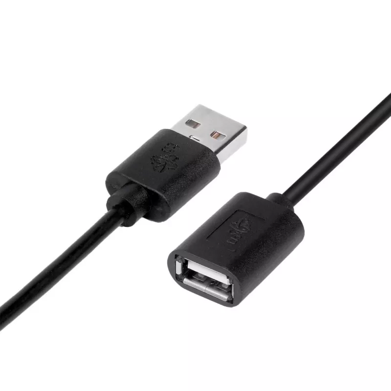 Pikenduskaabel USB AM-AF 1,8 m must