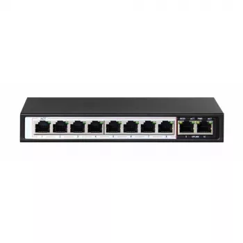 Extralink PoE kommutaator CERES 8x 100Mb/s PoE/PoE+, 2x RJ45 üleslink 100Mb/s, 96W