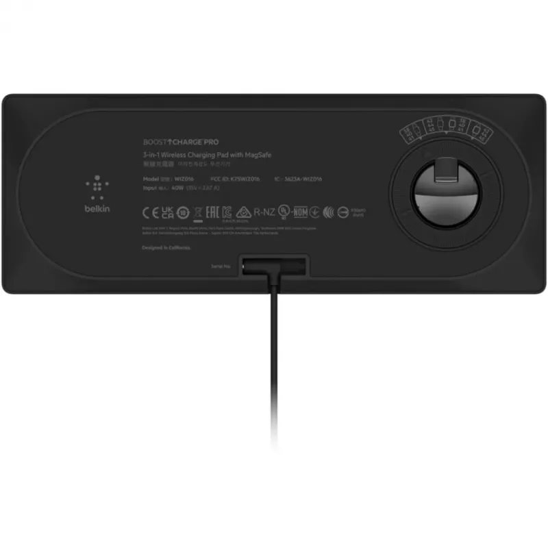 Juhtmevaba laadija Belkin BOOST↑CHARGE PRO kiirlaadimisega must