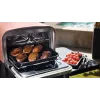 Ninja OO101EU välisgrill/barbeküü Elektriline + Söegrill Must, Punane, Hõbedane 2400 W