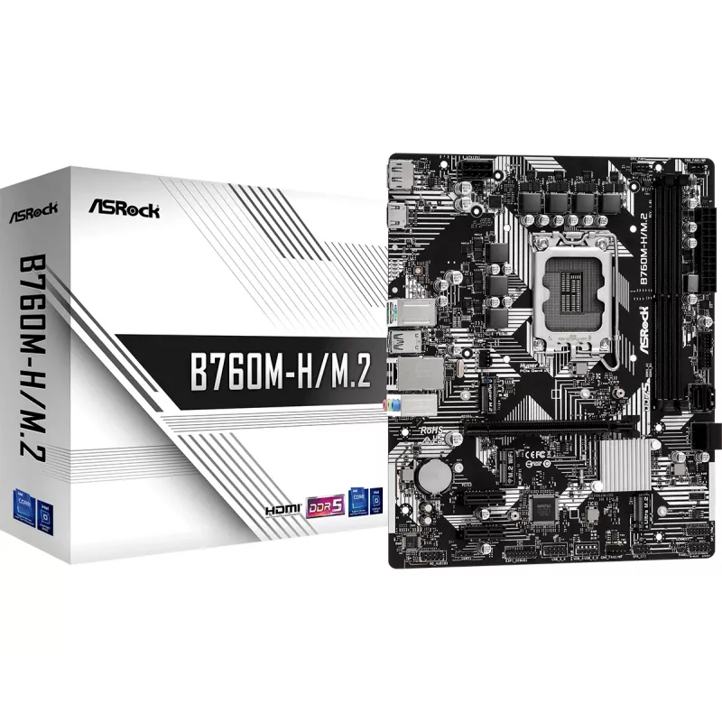 ASRock B760M-HDV/M.2 DDR5 Micro-ATX emaplaat