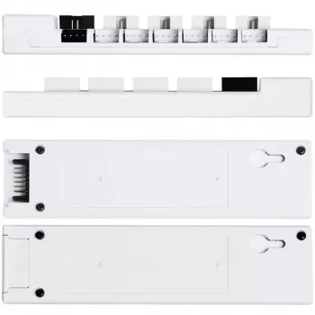 USB- ja PWM-jaotur Lian Li EDGE HUB EG-HUB01W — 4× USB, 6× PWM, valge