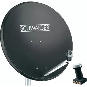 Schwaiger satelliidisüsteem ilma vastuvõtjata, abonentide arv: 4 (SPI991.1SET)