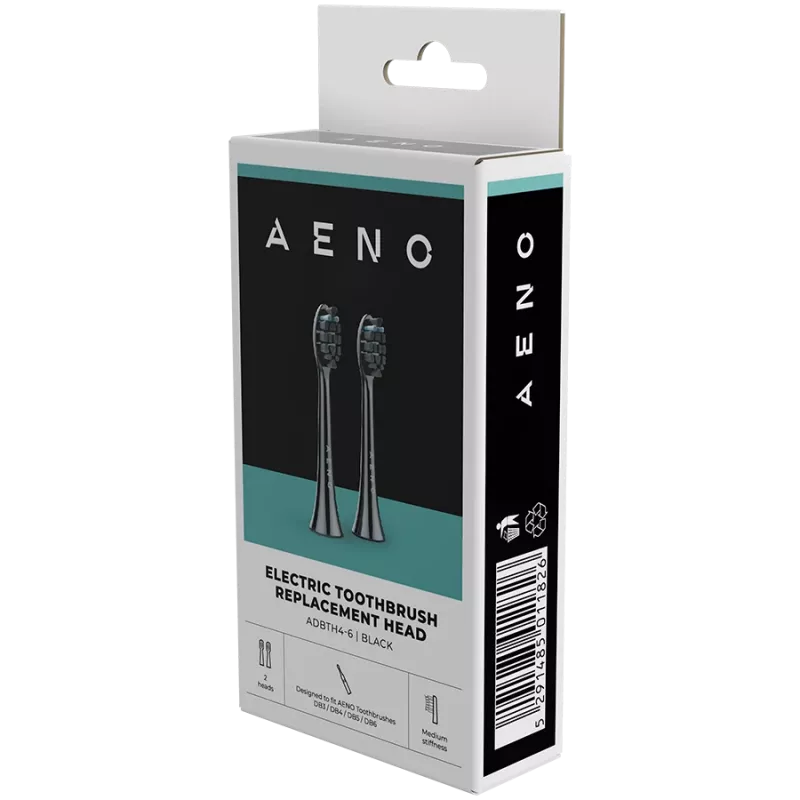 AENO asendusharjapead, must, Duponti harjased, 2 tk komplektis (mudelitele ADB0004/ADB0006 ja ADB0003/ADB0005)