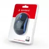 Juhtmevaba optiline hiir Gembird MUSW-4B-03-B, RF, mõlemakäeline, 1600 DPI, 4 nuppu, akutoitega, sinine/must