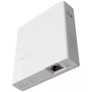 PoE-sisestaja MikroTik GPEN21 SFP-toega, Gigabit Ethernet (10/100/1000 Mbit/s), 2 RJ-45 porti, valge, 12–57 V sisend