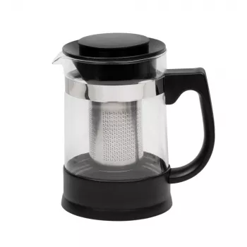 Resto Kitchenware 90512 teekann Üksik teekann 950 ml Must, läbipaistev