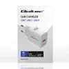 GaN-laadija QOLTEC 51823 20W USB toiteadapter, 5V/20V väljund