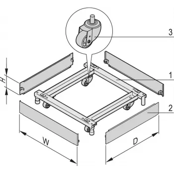 SCHROFF Socket, mobile - Socket FAHRB. 600B 600T 7021 (23130208)