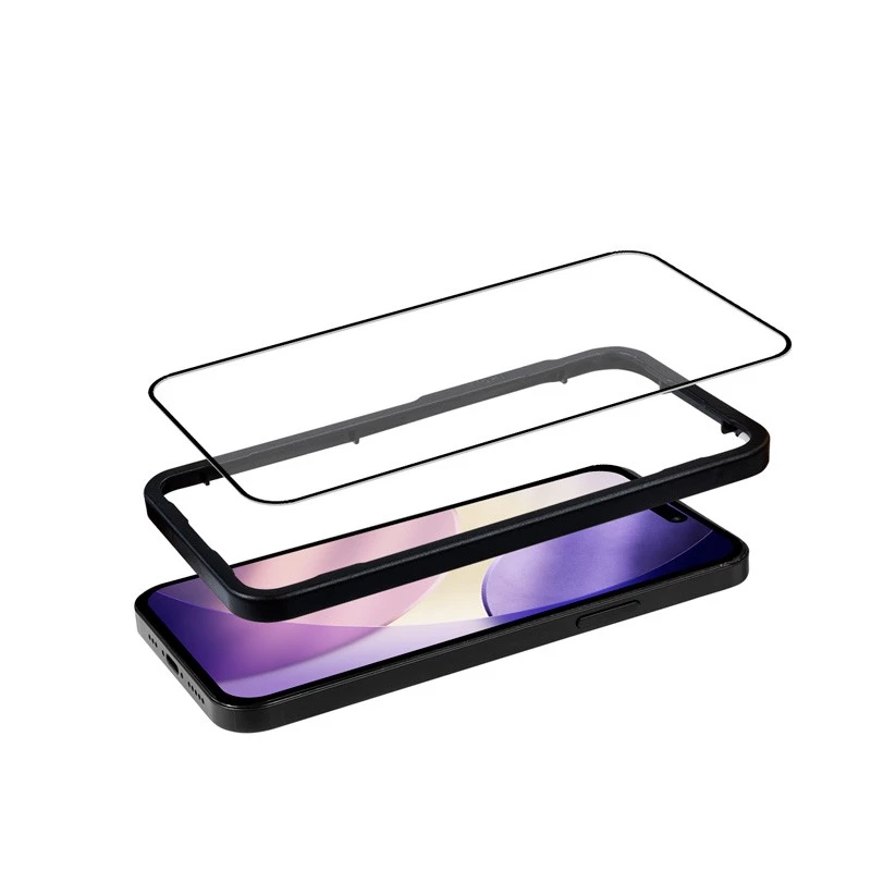 Crong karastatud klaasist ekraanikaitse paigaldusraam iPhone 17 jaoks (mudel CRG3DAGIP1763)
