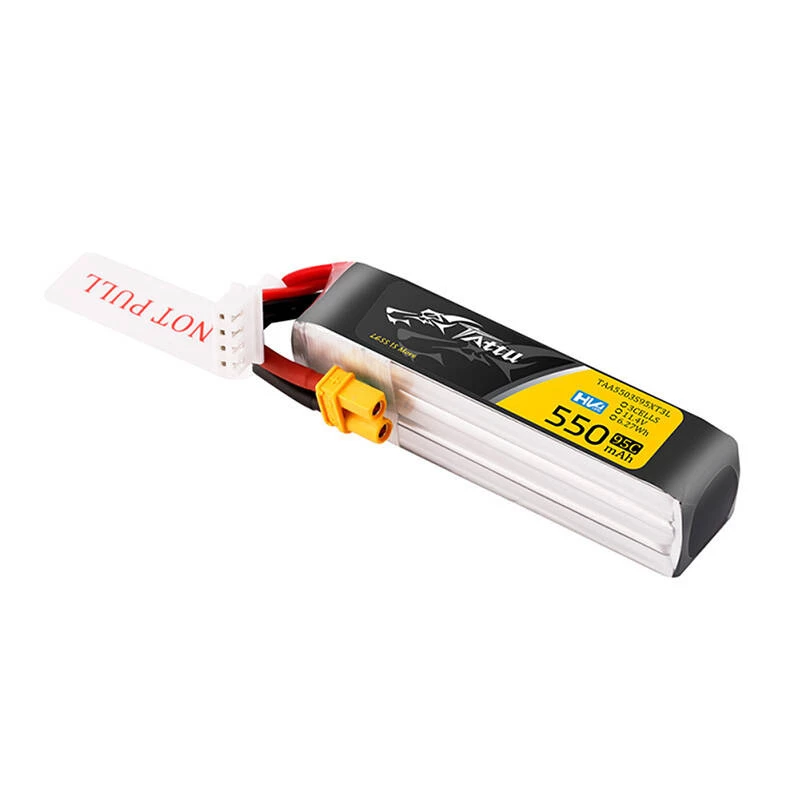 Tattu 3s 550mAh 95C 11.4V HV Lipo aku XT30 pistikuga, pikendatud pakend