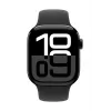 Watch Series 10 GPS + Cellular 42 mm Jet Black alumiiniumkorpus musta spordirihmaga - M/L