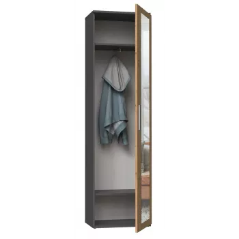 Top e shop DUO SZAFA ANT/ART KP — 1 uks, 2 riiulit, 500×350×1800 mm