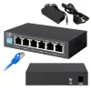 Haldamata kommutaator Extralink EUROS V2 4x 100 Mb/s PoE/PoE+