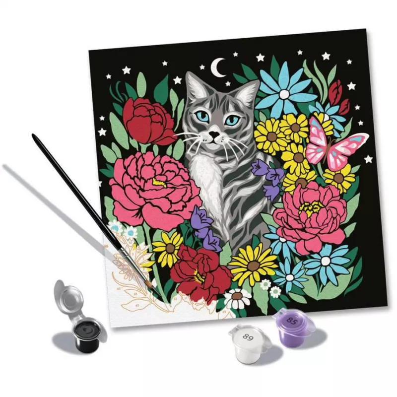Maali-numbrite-komplekt Ravensburger CreArt Pixie Cold Cat (mudel 25855) – lõuendimaali komplekt