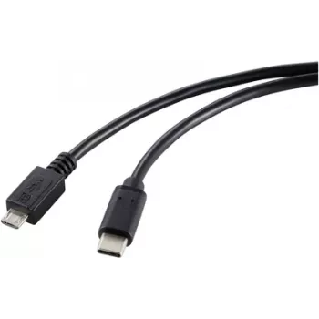 Renkforce RF-5720396 USB-kaabel Must