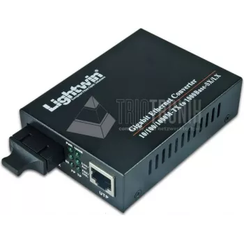Lightwin LWC 10/100/1000 MM SC võrgumeediumimuundur 1000 Mbit/s mitmerežiimiline must (LWC 10/100/1000 MM SC)