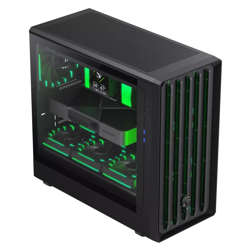 Gamemax korpus | CLAW 460 BK | Must | Mid-Tower | Toiteplokk pole kaasas