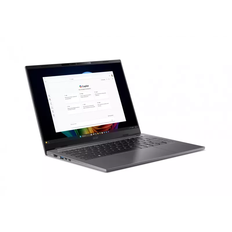 Sülearvuti Acer TravelMate P4 TMX414-51-TCO 14-tolline WUXGA IPS, Intel iU5, 32GB RAM, 512GB SSD, Wi‑Fi 7, Windows 11 Pro, 3-aastane kohapealne JTP