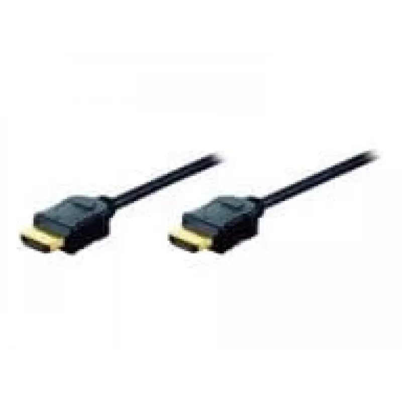 Assmann HDMI High Speed ühenduskaabel. tüüp A M/M. 10,0 m. Ethernetiga. endine HDMI 1.4. UL. must. kuldne (AK-330107-100-S)
