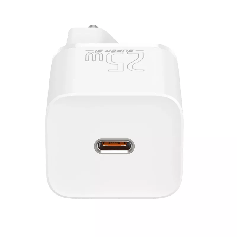 Laadija Baseus CCSP020102 mobiilseadmele universaalne valge vahelduvvoolu siseruumidesse