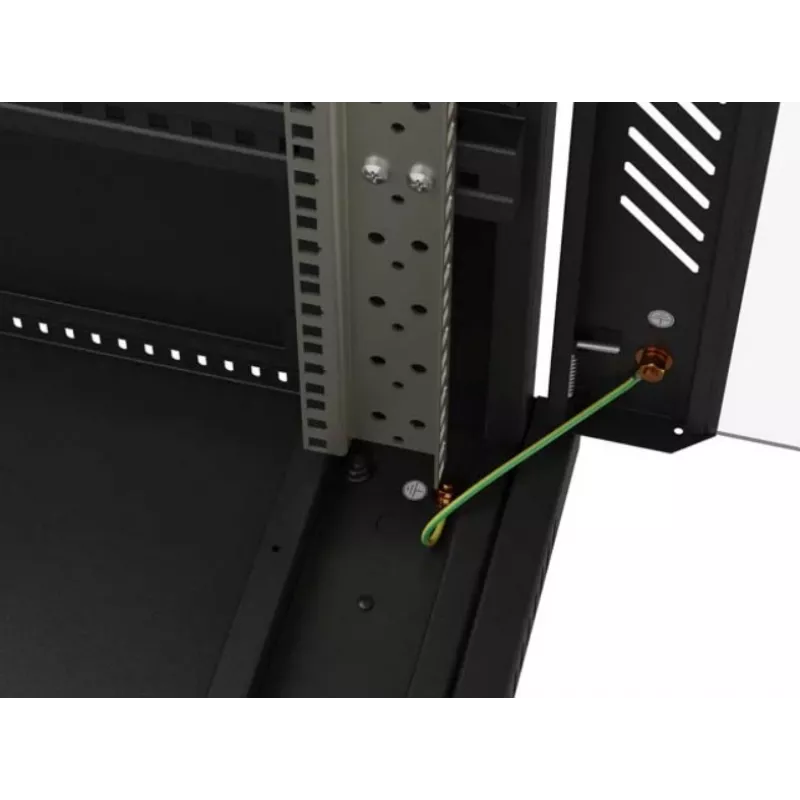 19-tolline rack-kapp LANBERG FF01-6222-23B 22U 600x1200 mm must perforeeritud ustega
