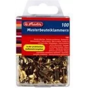 Dokumendiklamber Herlitz 8770307 metall messing 100 tk