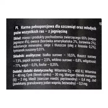 Dolina Noteci Rafi Junior lamba, jõhvika ja mustikaga - Märg koeratoit 400 g