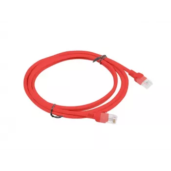 PATCHCORD Cat.6 UTP 2M Punane FLUKE PASSED LANBERG 10-PACK