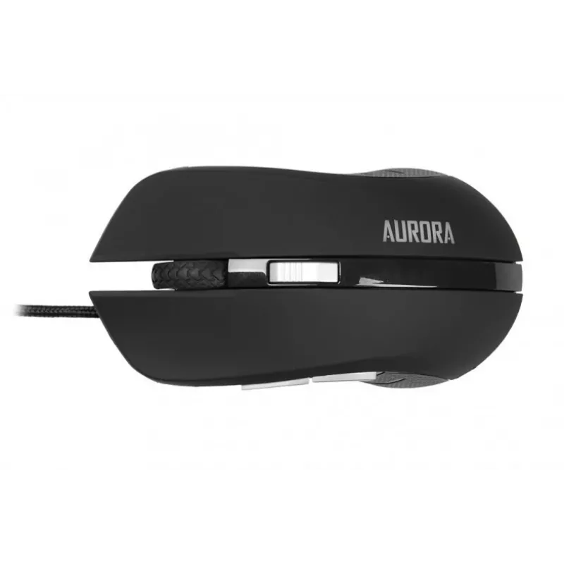 Juhtmega optiline hiir IBOX Aurora A-1 — paremakäeline, 6 nuppu, 2400 DPI, USB Type-A, LED-valgustus, 1,8 m kaabel