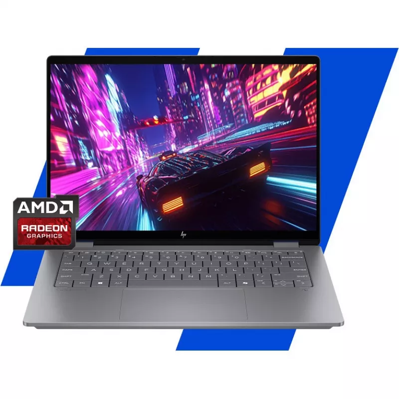 HP OmniBook X Flip 14 3k puutetundlik ekraan Ryzen AI 5 340 16GB/512GB SSD Windows 11 Home - 14-FK0453NG Copilot+PC (BZ7Z2EA#ABD)