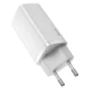 Laadija Baseus CCGAN2L-B02 siseruumides kasutatav vahelduvvoolu kiirlaadija 20V 1xUSB 1xUSB-C valge