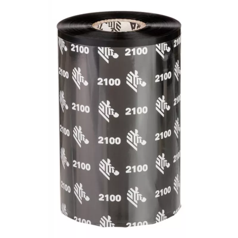 Zebra 2100 Wax termosiirdelint 450 m Must