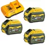 Aku ja laadija komplekt DeWalt DCB118X3 — Li‑Ion 9 Ah aku koos laadijaga