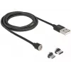 USB-kaabel DeLOCK 85723 USB 2.0 1,1 m USB A USB-C/Mikro-USB-B must