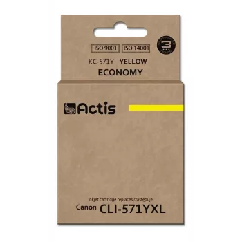 Actis KC-571Y tint (asendus Canon CLI-571Y jaoks; Standard; 12 ml; kollane)