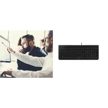CHERRY KC 1000 klaviatuur Kodune USB Šveitsi must