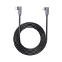 USB‑C kaabel Unitek C14147ABK01 90°–90° PD 100W 0,5 m, nurga all pistikuga, must