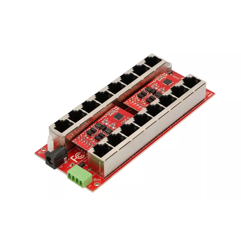 Extralink Gigabit PoE süstija 8 porti aktiivne, 8 porti Gigabit 802.3at/af, Mode A