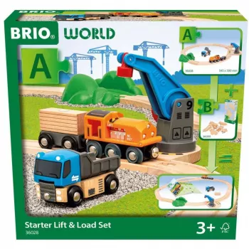 Brio World Freight Train stardikomplekt kraanaga