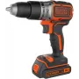 Püstolkäepidemega puur Must & Decker BCD383D2XK-QW 18 V, 2 Ah x2, 13 mm padrun, oranž