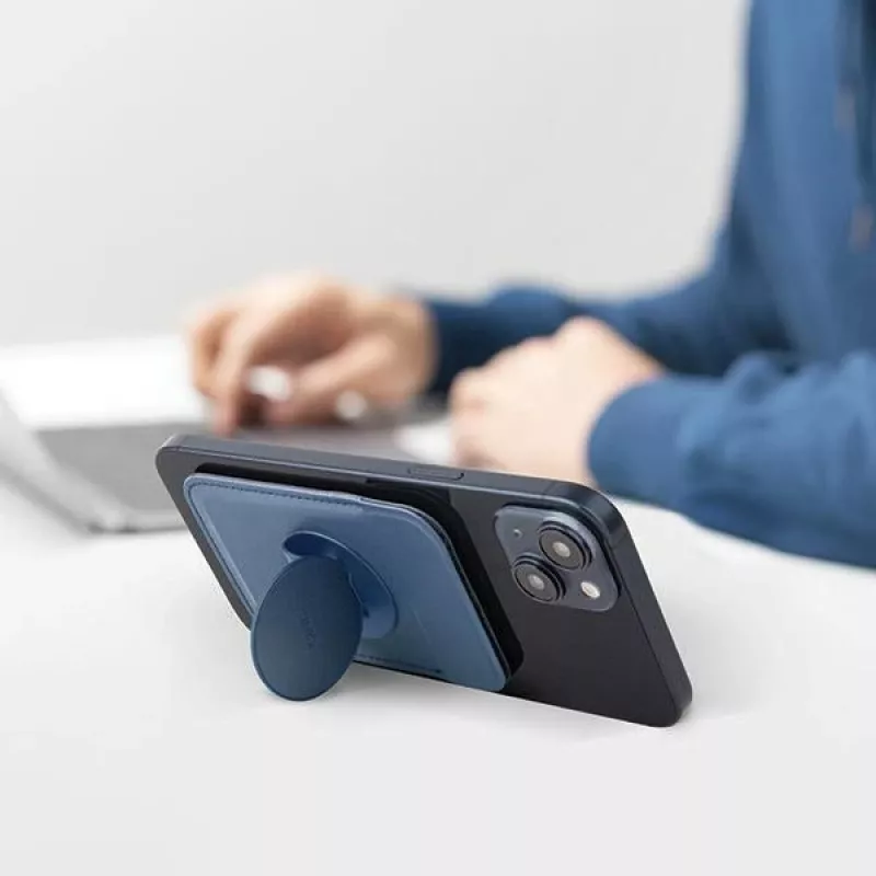 Magnetiline kaarditasku UniQ Flixa — MagSafe-ühilduv, must (jet Must)