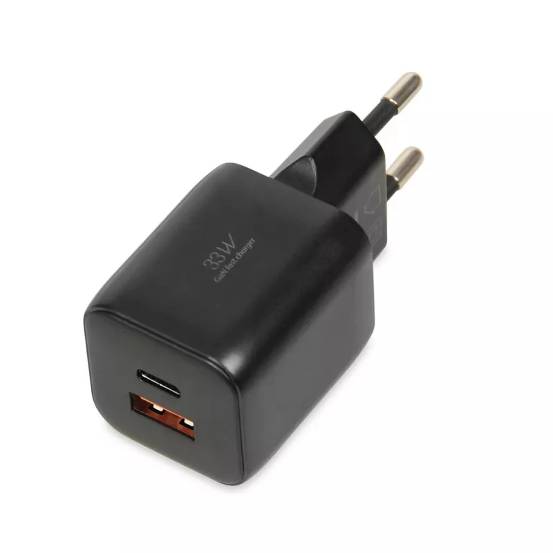 Väline võrguadapter IBOX ILUC42B 12V 2A, 33W, USB-A + USB-C PD3.0, QuickCharge 3.0, universaalne