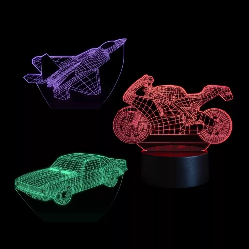 LED-sõiduki dekoratiivlamp MANTA SNL121RGB RGB 3D-valgus autodele ja mootorratastele