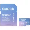 SanDisk Creator MicroSD mälukaart 512GB, kiire andmeedastus kuni 190 MB/s