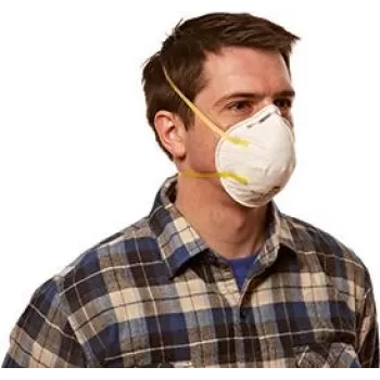 Respiraatormask 3M 8710C3 valge — ühekordselt kasutatav osakestemask, mudel 8710C3
