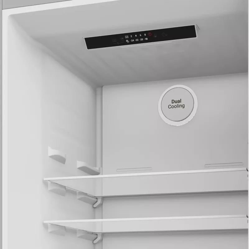 Külmik Indesit INK 25402 S4E | Kombi, eraldiseisev, No Frost, 249 L külmikus / 106 L sügavkülmikus, K 203,5 cm, Energiaklass E, 37 dB, Hõbedane
